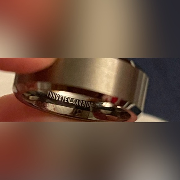 Tungsten Carbide Ring• size 9 - Picture 3 of 3